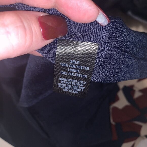 Lulus Dina Burgundy Square Neck Abstract Print Sleeveless Mini Dress Size Medium - Picture 9 of 9